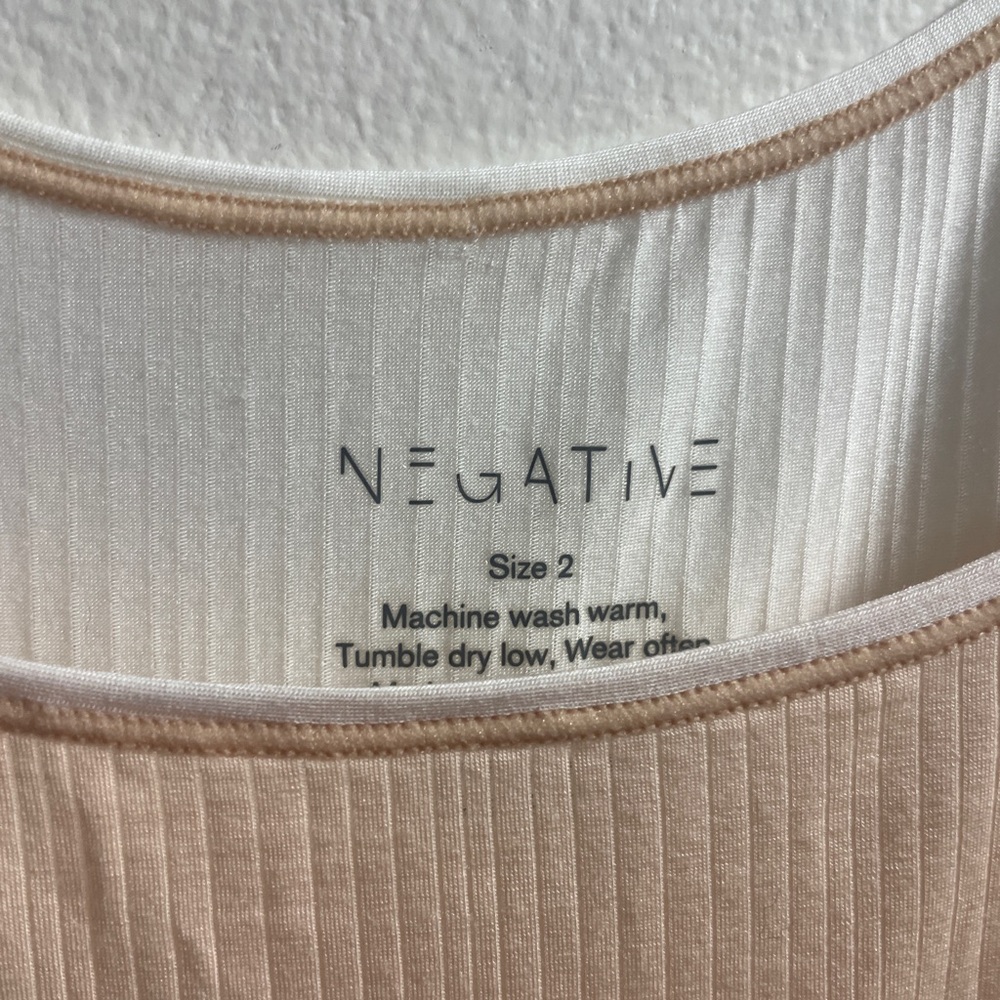 Negative Underwear Whipped Ribbed Tank Top - Peach - Picture 3 of 4